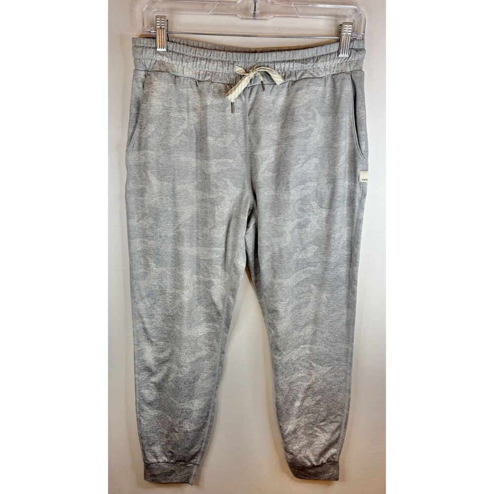 VUORI Performance Joggers Womens Small Soft DreamKnit Tapered Gray Camo Athletic